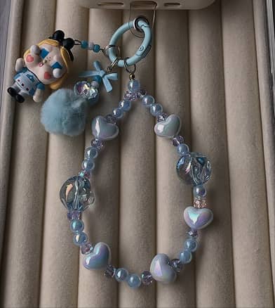 Blue Fluffy Crystal Crybaby Charm