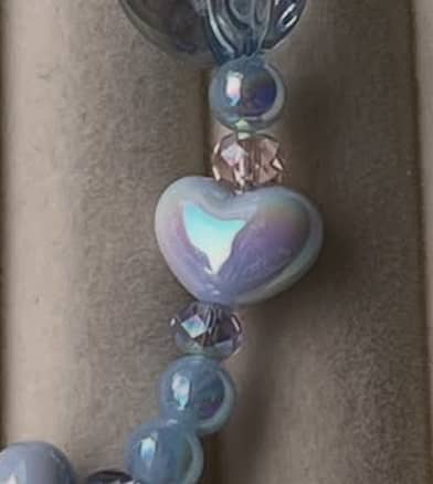 Blue Fluffy Crystal Crybaby Charm 4th image